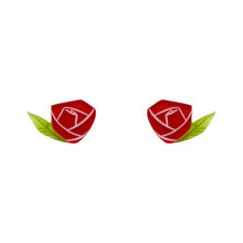Erstwilder - Painted Rose Earrings