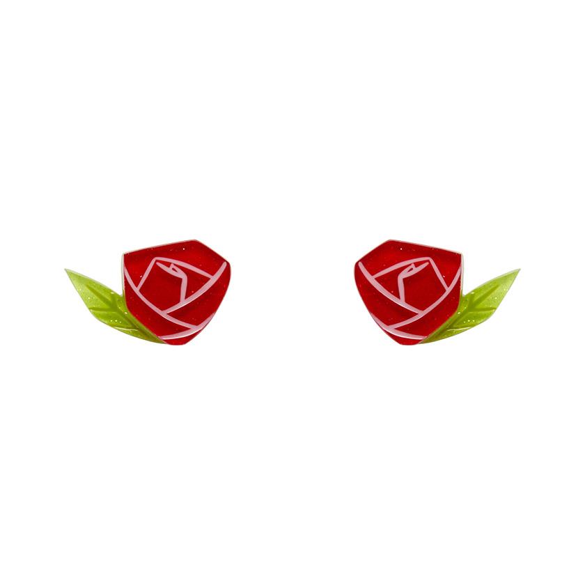 Erstwilder - Painted Rose Earrings