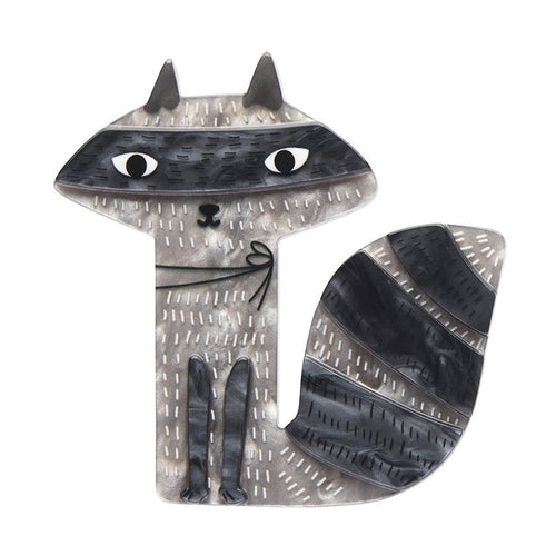 Erstwilder x Terry Runyan - Sunday Raccoon Brooch