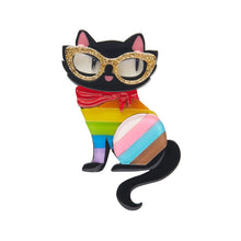 Erstwilder - Elissa the Rainbow Cat Brooch